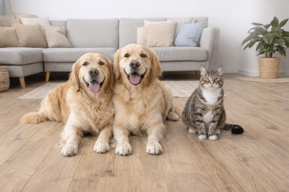 毛孩家庭鋪什麼地板最合適？避開超耐磨陷阱的選材指南